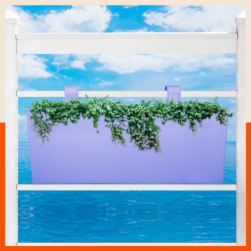 LEA Hanging Metal Pot Holders / Planters for Home / Balcony / Garden | Lavender